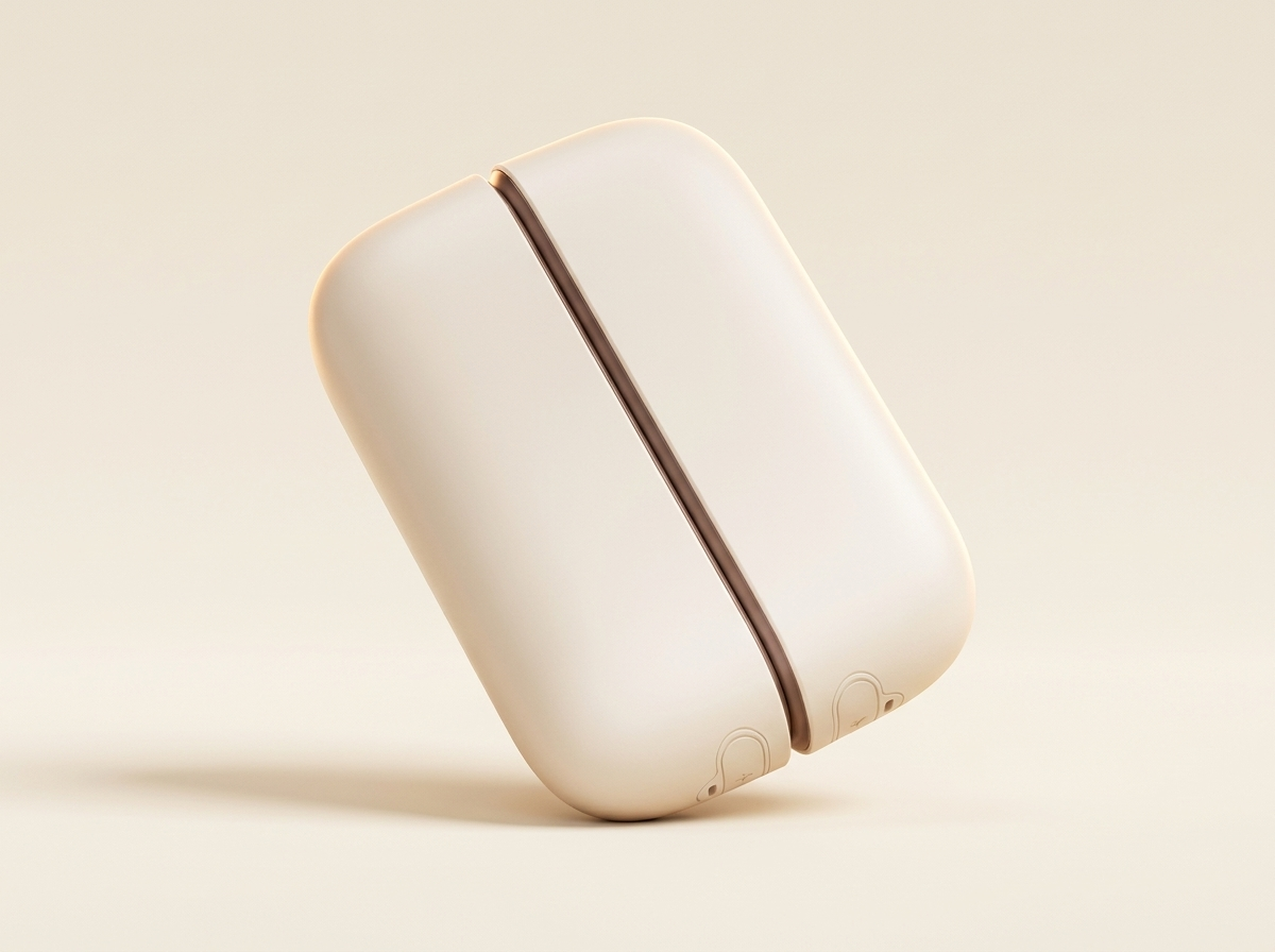 Thaw magnetic rechargeable hand warmer in cream with rose-gold seam